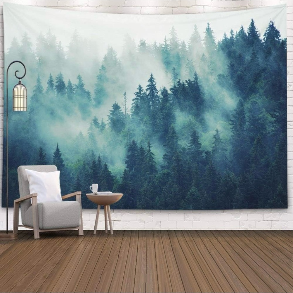 Forest Mist Tapestry Wall Art